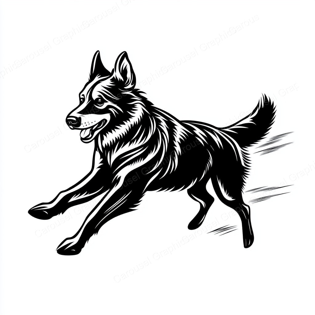 German Shepherd Vector Graphic preview