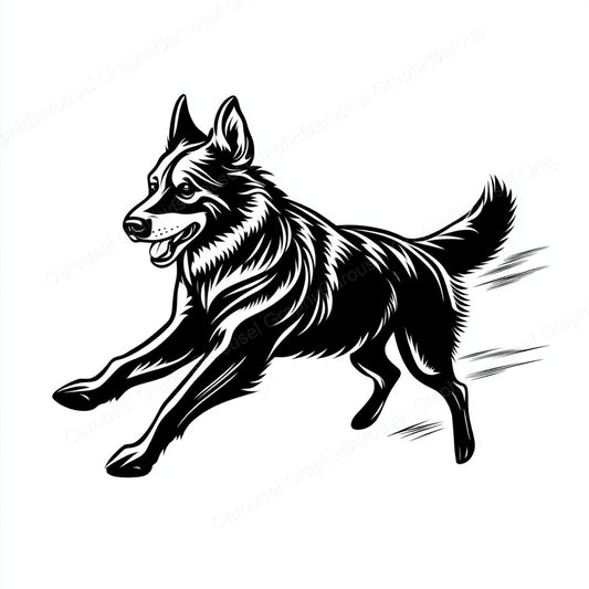 German Shepherd Vector Graphic preview