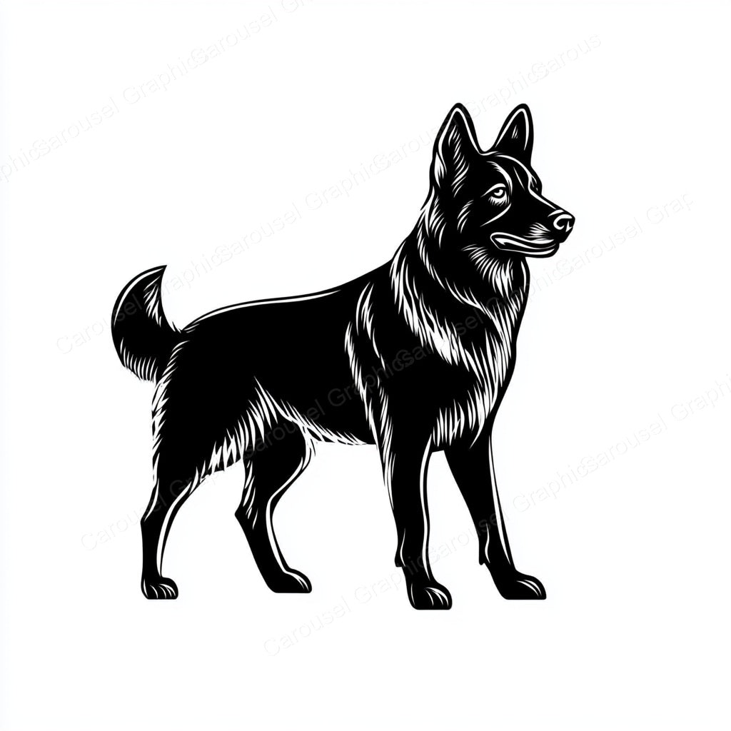 German Shepherd Vector Graphic preview