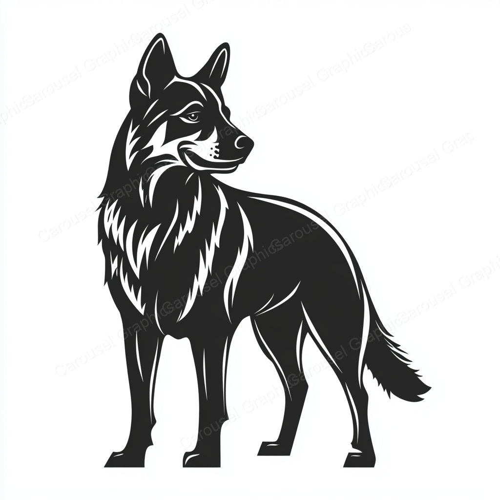 German Shepherd Vector Graphic preview