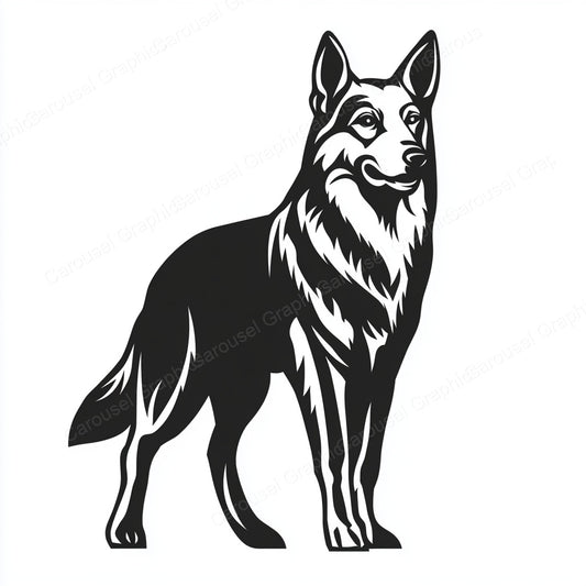German Shepherd Vector Graphic preview
