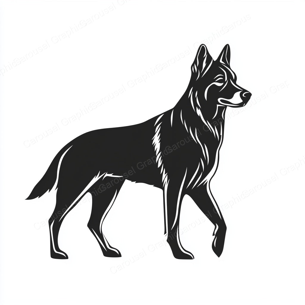 German Shepherd Vector Graphic preview