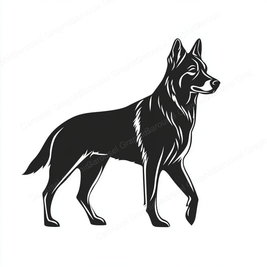 German Shepherd Vector Graphic preview