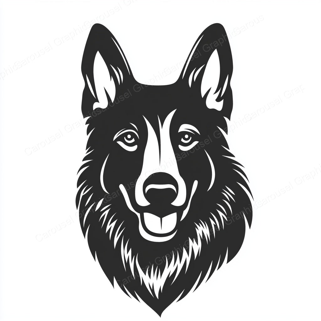 German Shepherd Vector Graphic preview