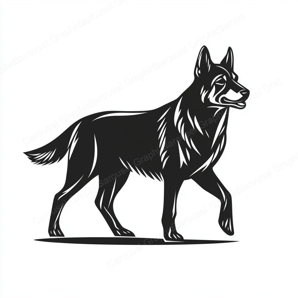 German Shepherd Vector Graphic preview