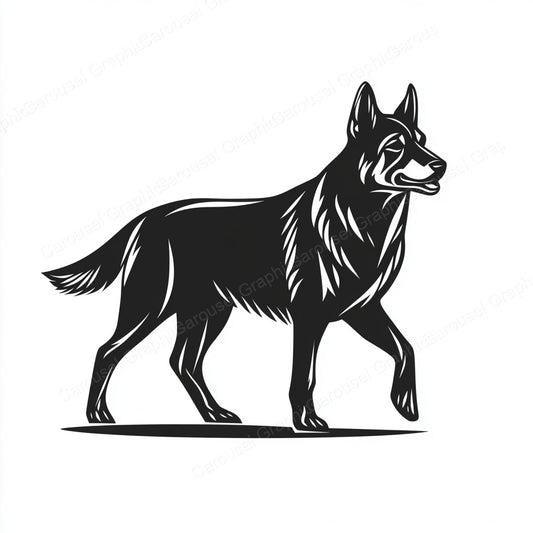 German Shepherd Vector Graphic preview