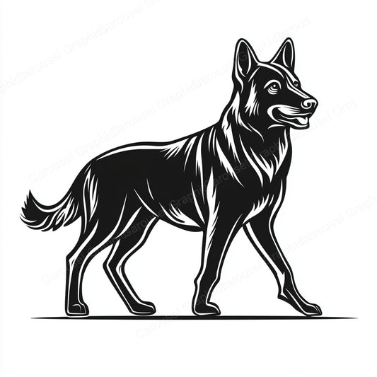 German Shepherd Vector Graphic preview