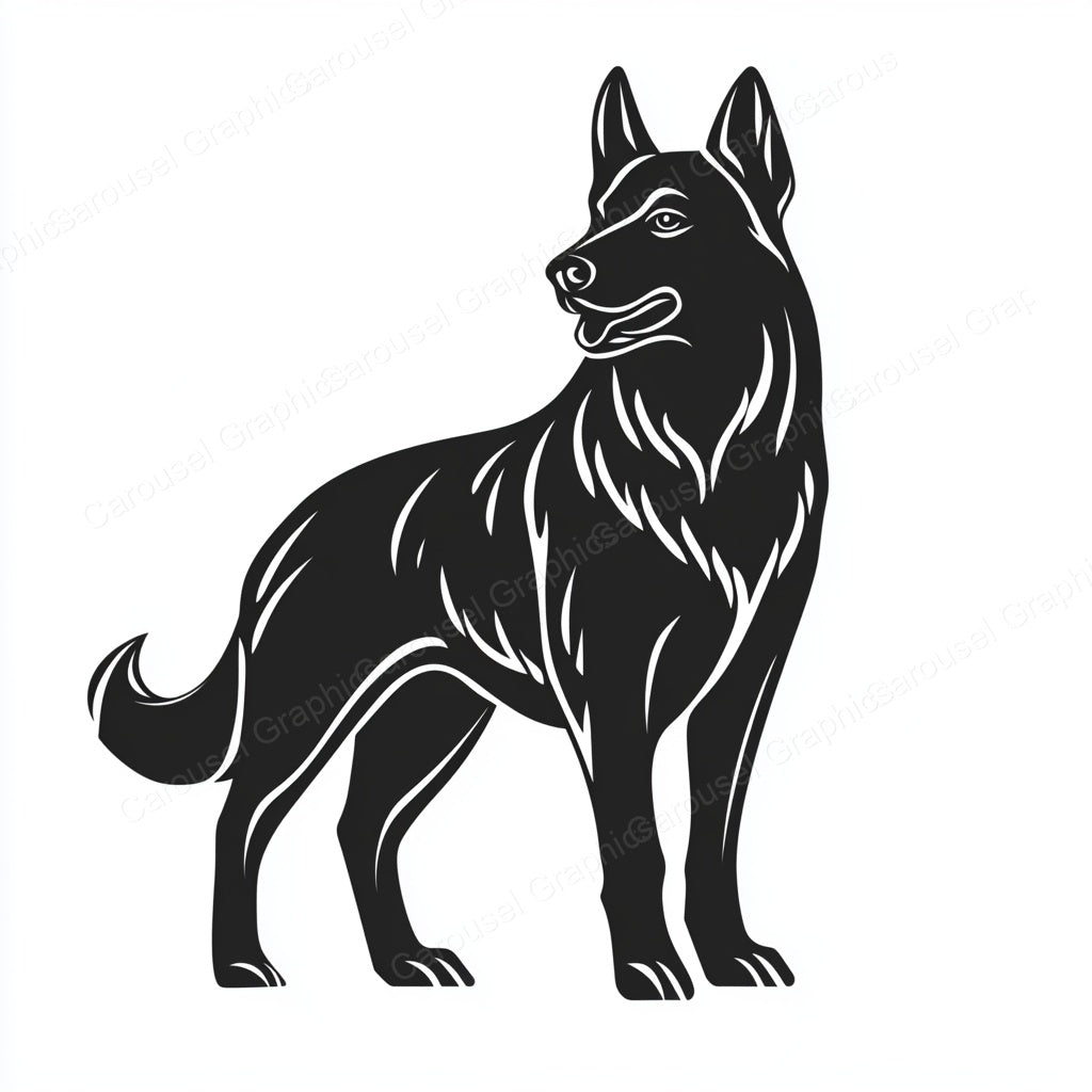 German Shepherd Vector Graphic preview