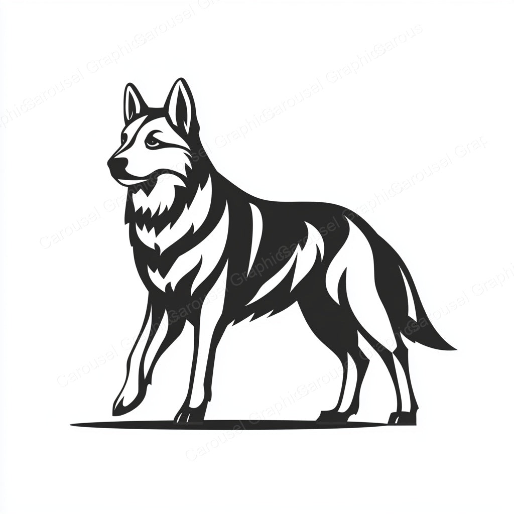German Shepherd Vector Graphic preview