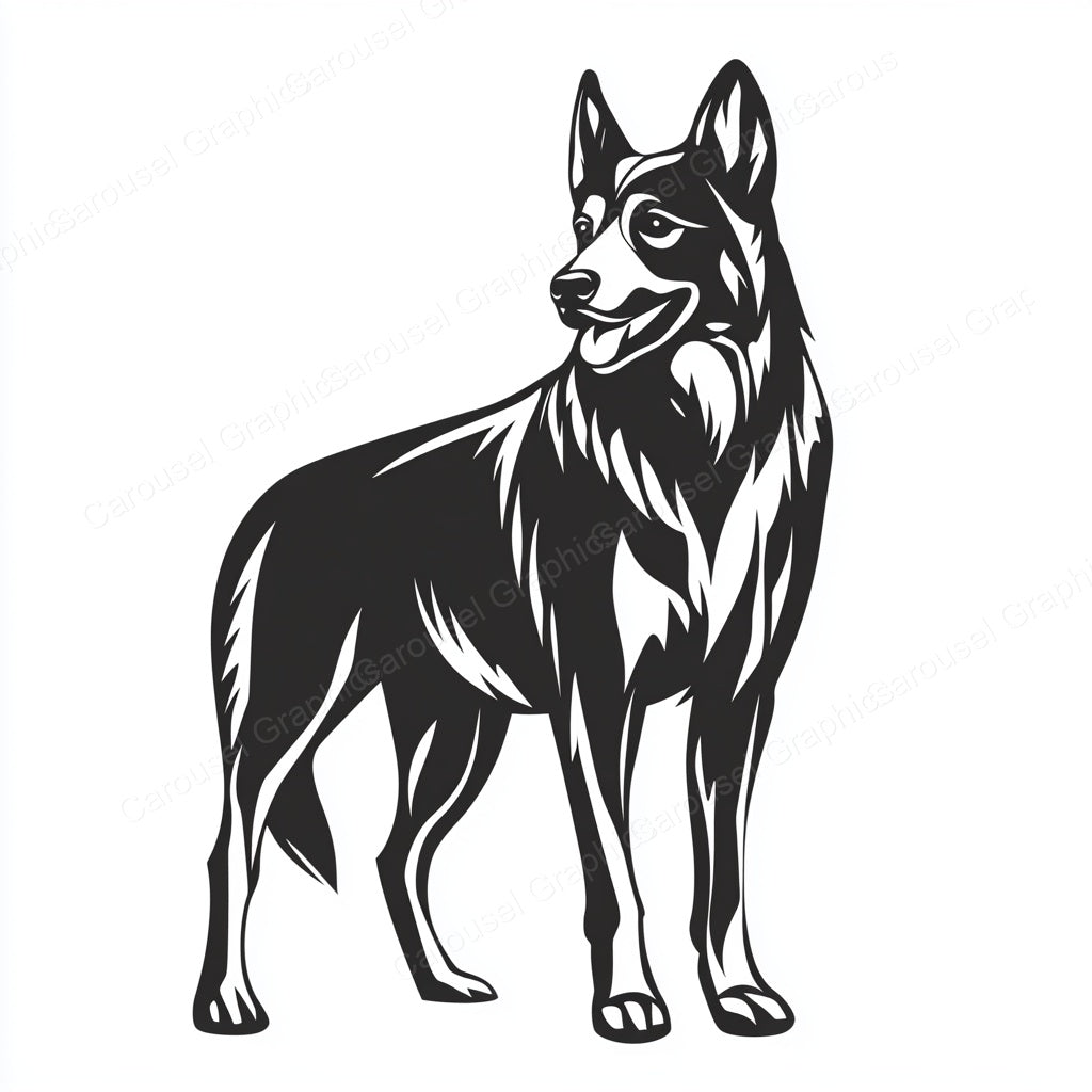 German Shepherd Vector Graphic preview