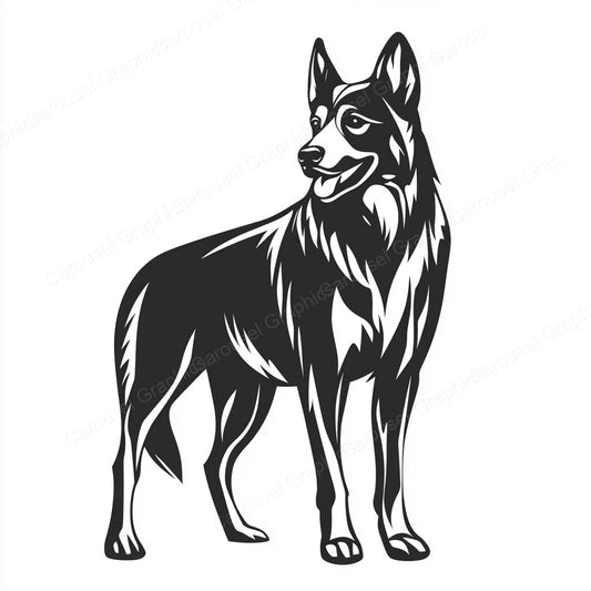 German Shepherd Vector Graphic preview