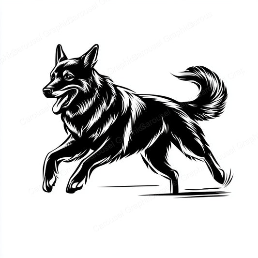 German Shepherd Vector Graphic preview