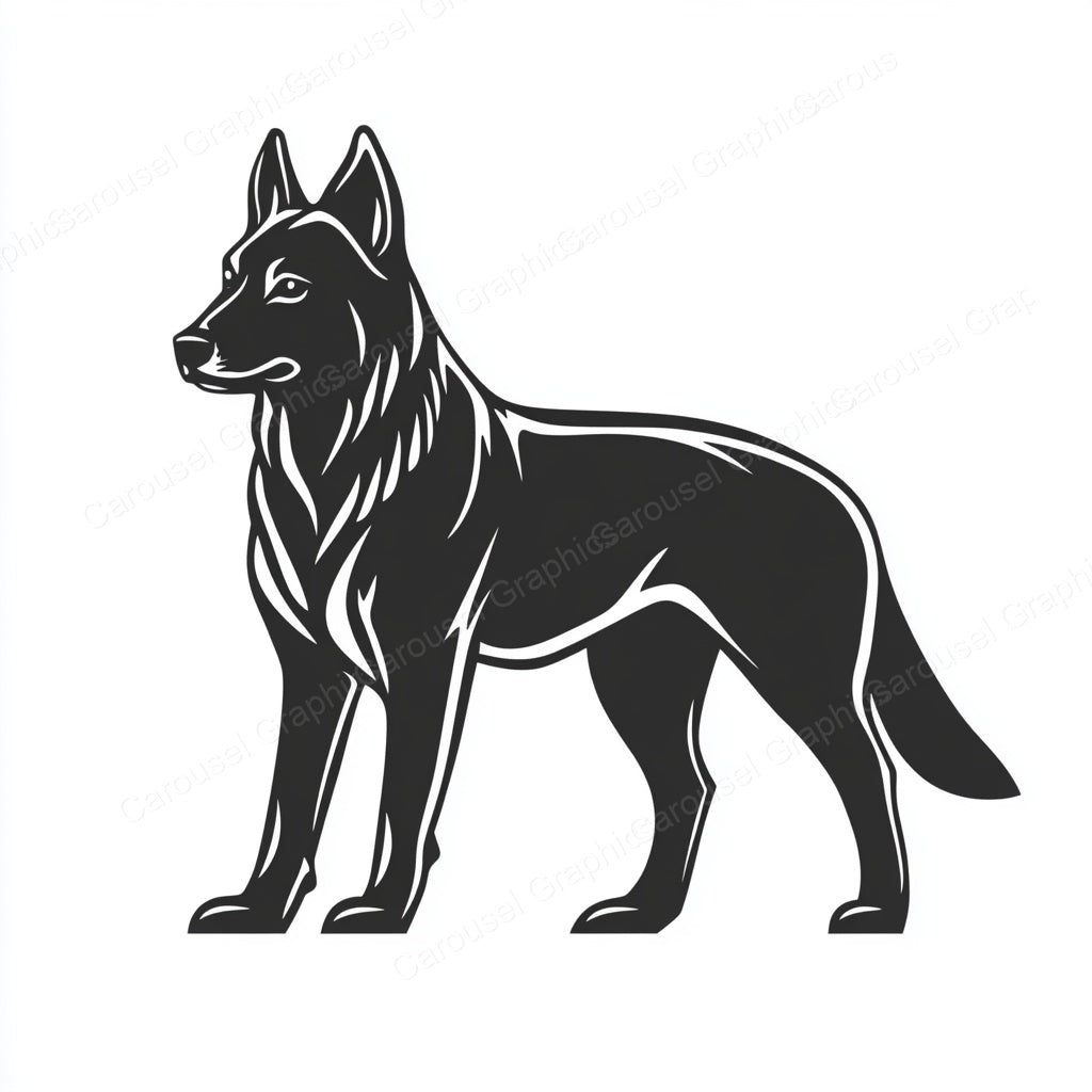 German Shepherd Vector Graphic preview