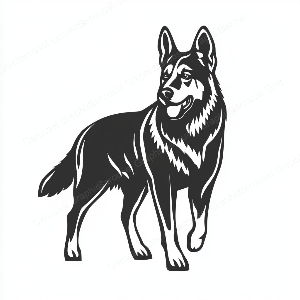 German Shepherd Vector Graphic preview