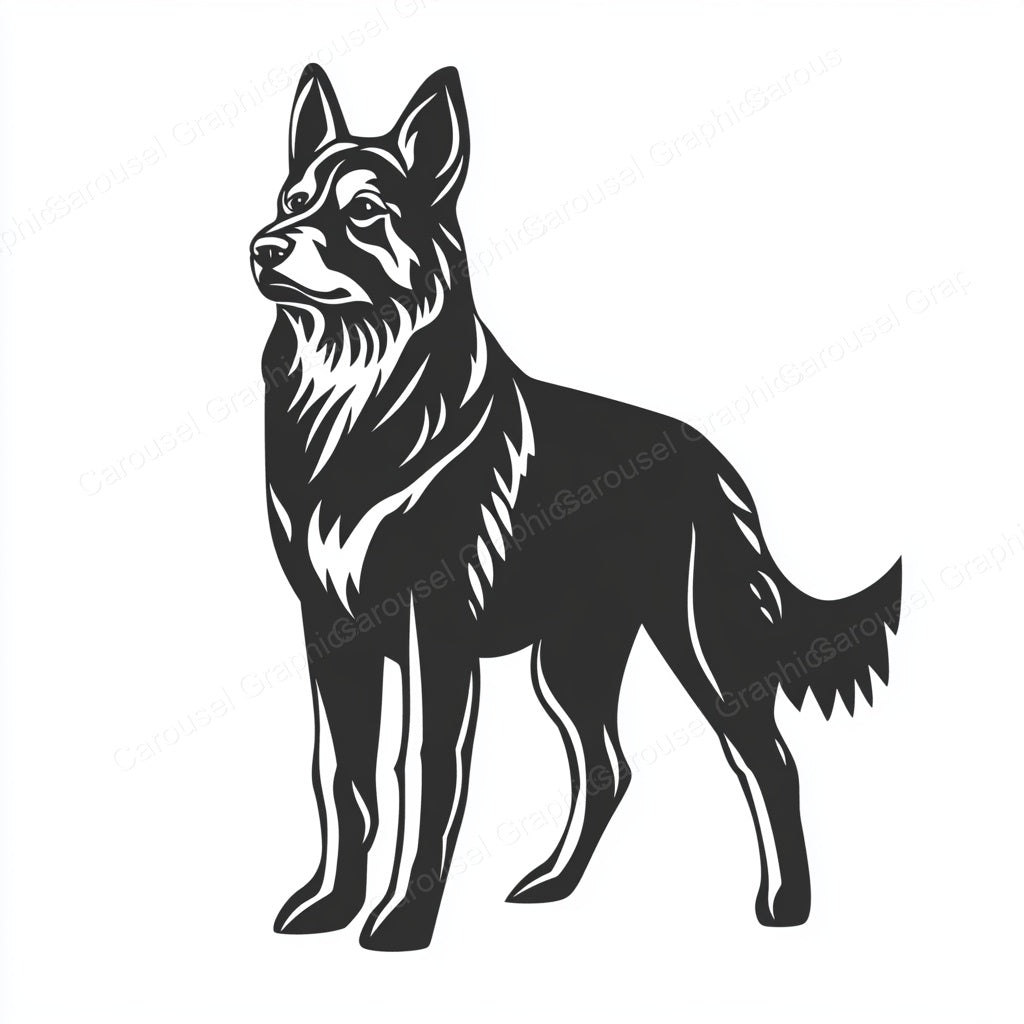 German Shepherd Vector Graphic preview