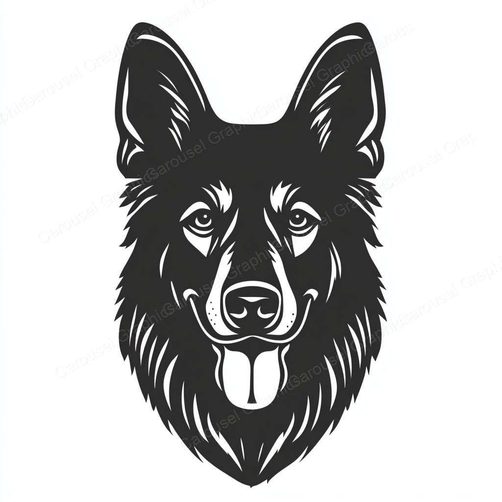 German Shepherd Vector Graphic preview