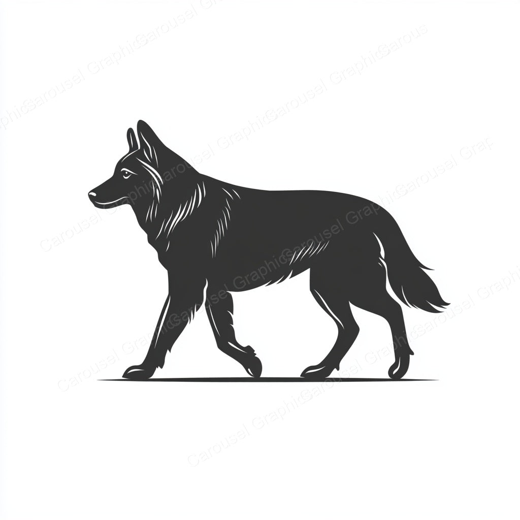 German Shepherd Vector Graphic preview