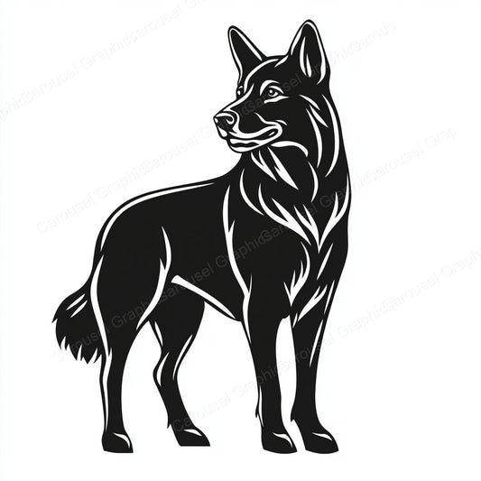German Shepherd Vector Graphic preview