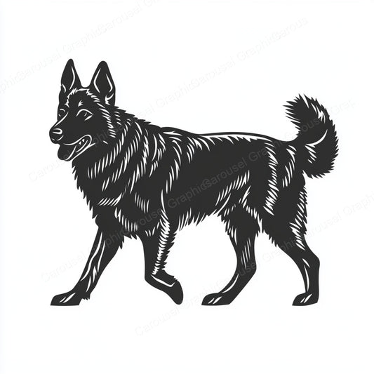 German Shepherd Vector Graphic preview