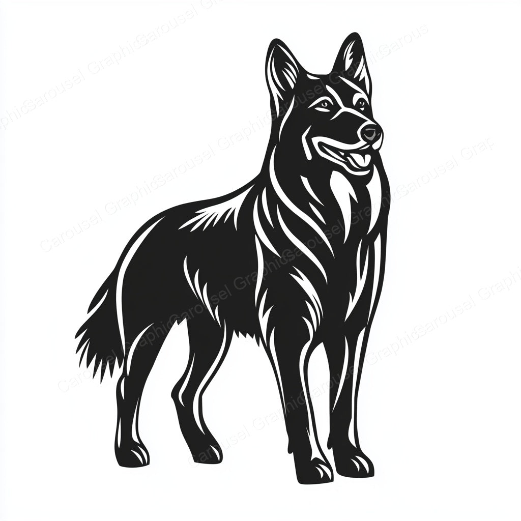 German Shepherd Vector Graphic preview