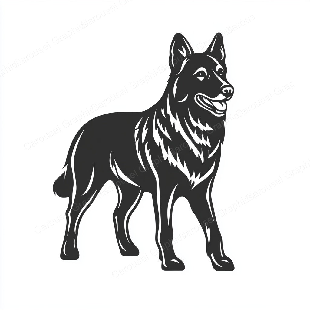 German Shepherd Vector Graphic preview