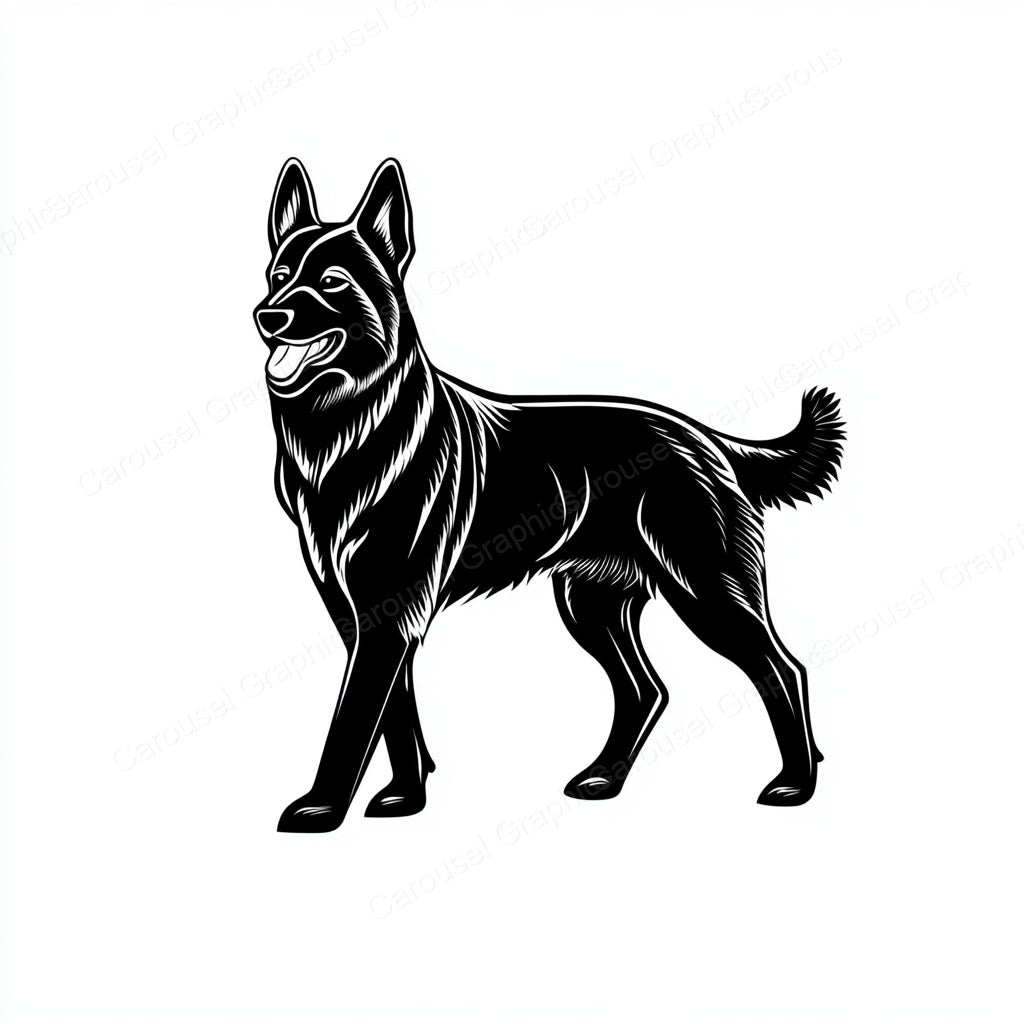German Shepherd Vector Graphic preview