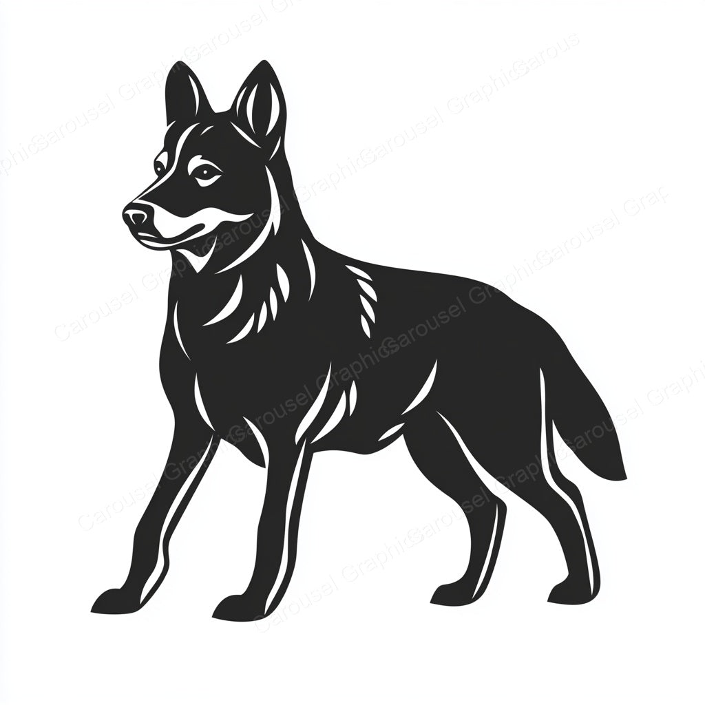 German Shepherd Vector Graphic preview