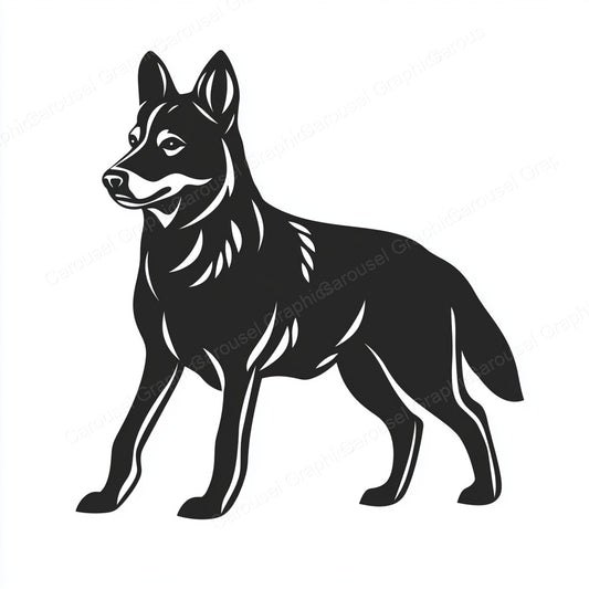 German Shepherd Vector Graphic preview