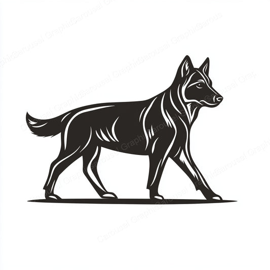 German Shepherd Vector Graphic preview