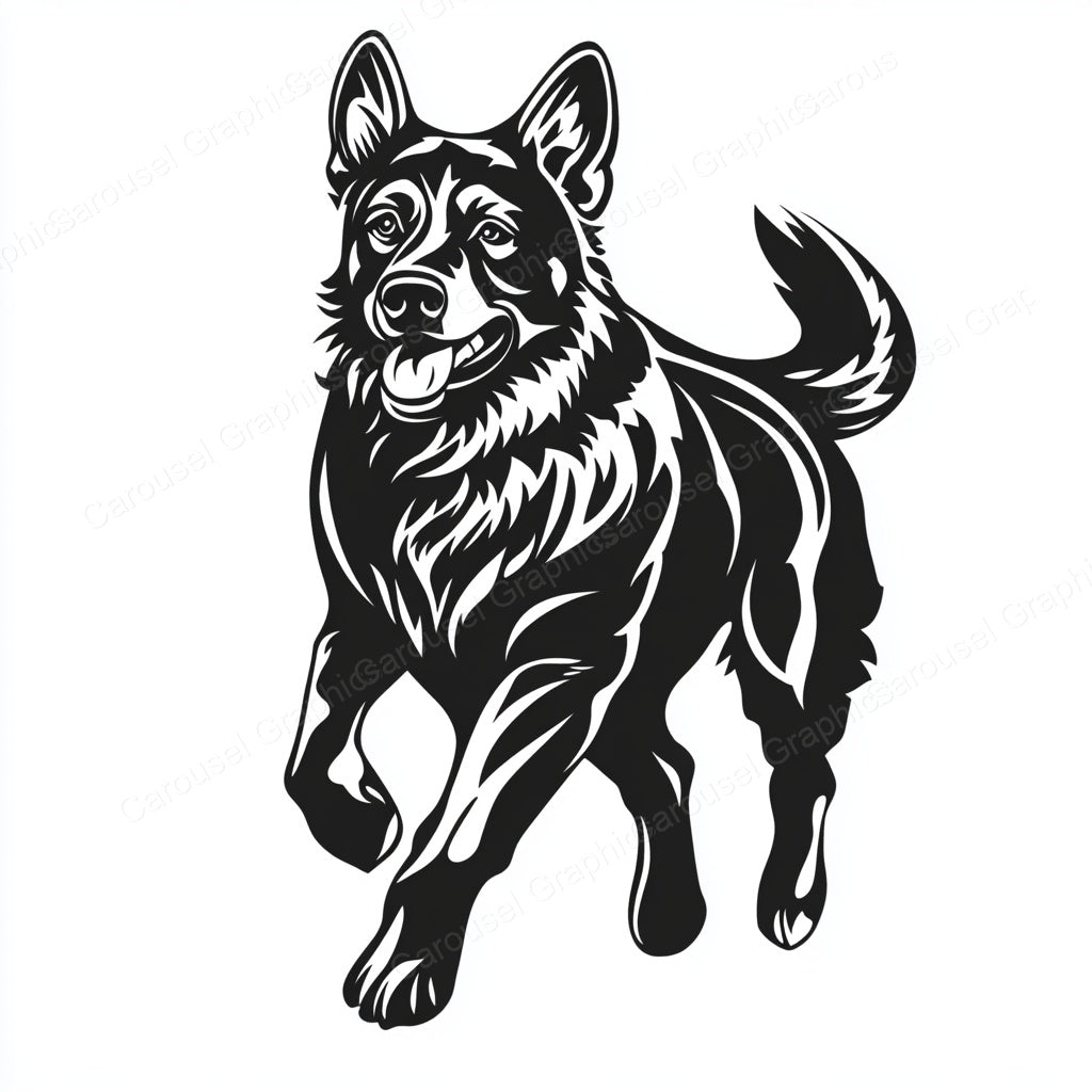 German Shepherd Vector Graphic preview