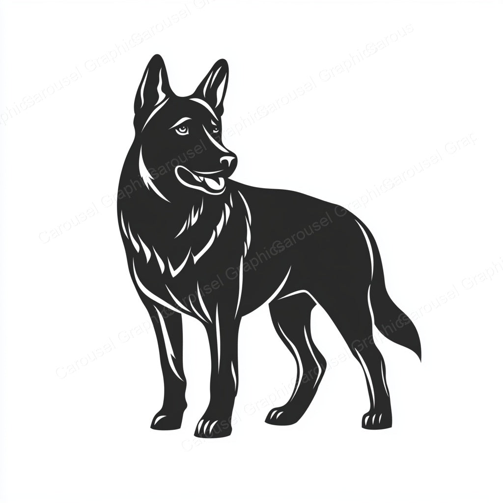German Shepherd Vector Graphic preview