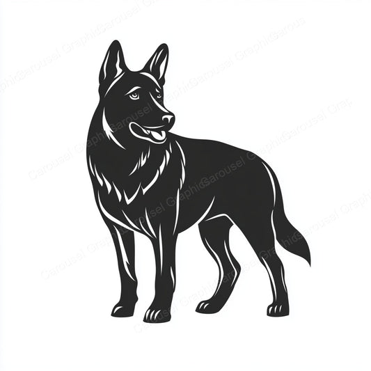 German Shepherd Vector Graphic preview