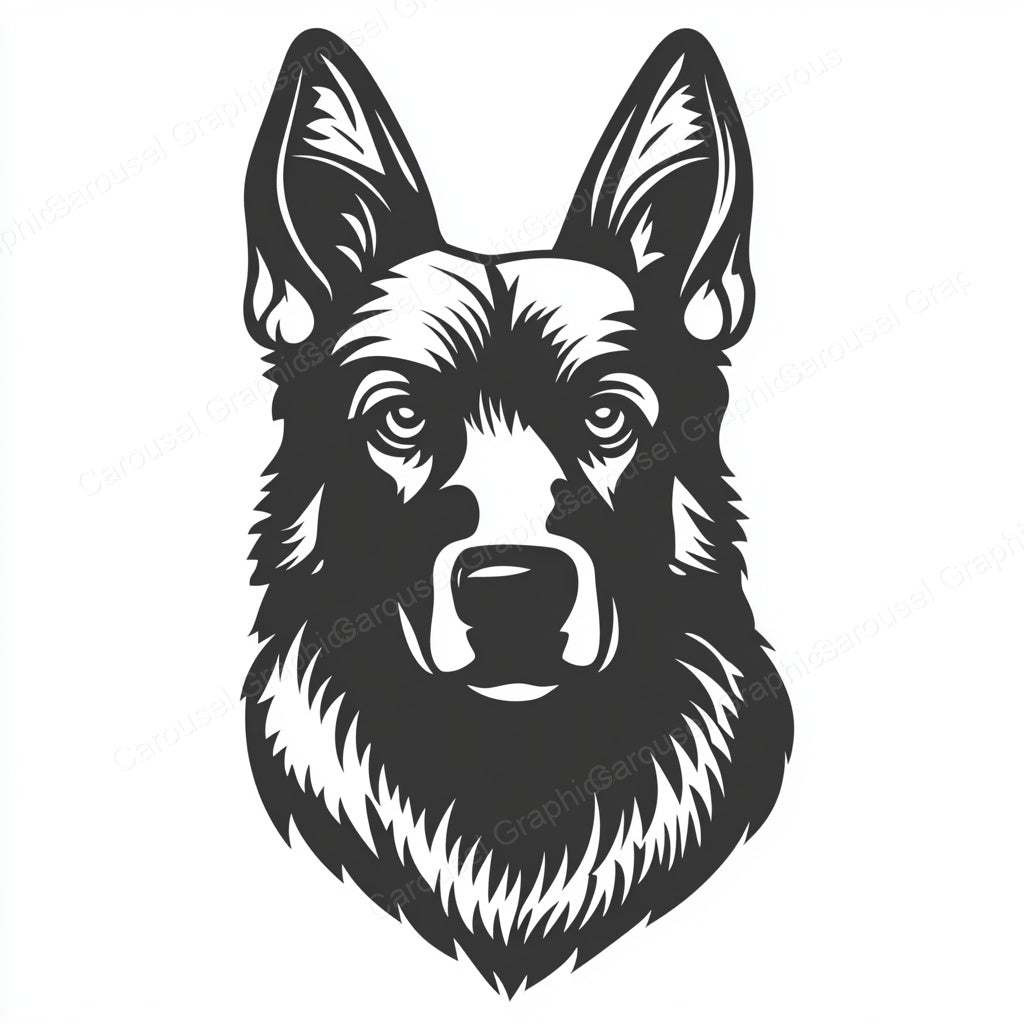German Shepherd Vector Graphic preview