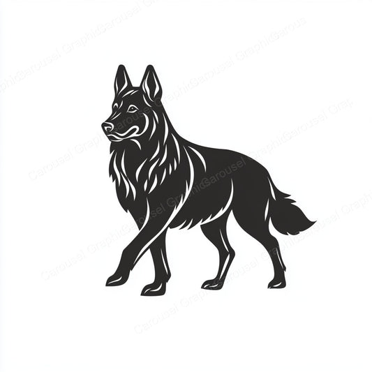 German Shepherd Vector Graphic preview
