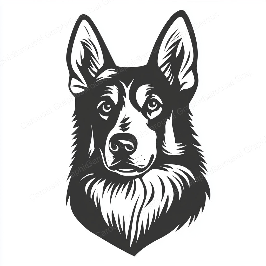 German Shepherd Vector Graphic preview
