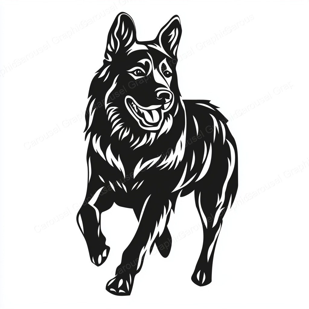 German Shepherd Vector Graphic preview