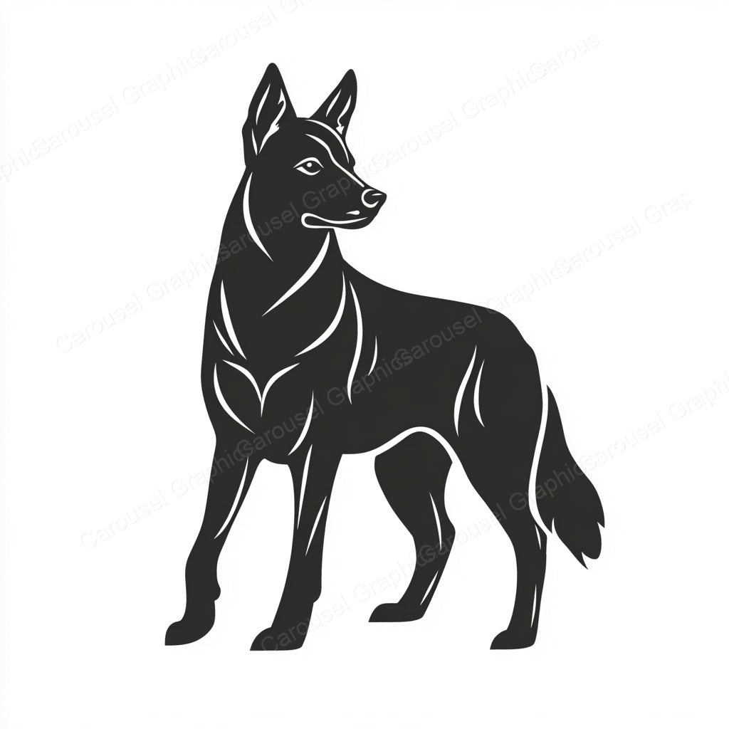 German Shepherd Vector Graphic preview