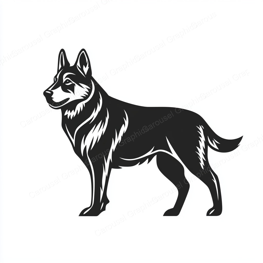 German Shepherd Vector Graphic preview