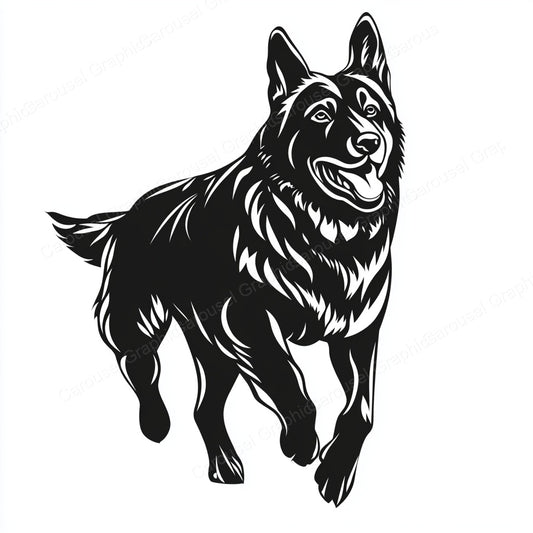 German Shepherd Vector Graphic preview