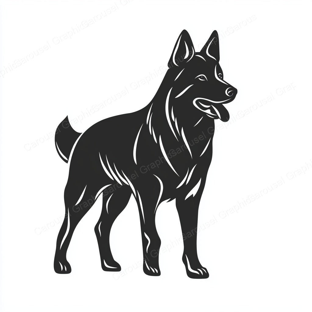 German Shepherd Vector Graphic preview