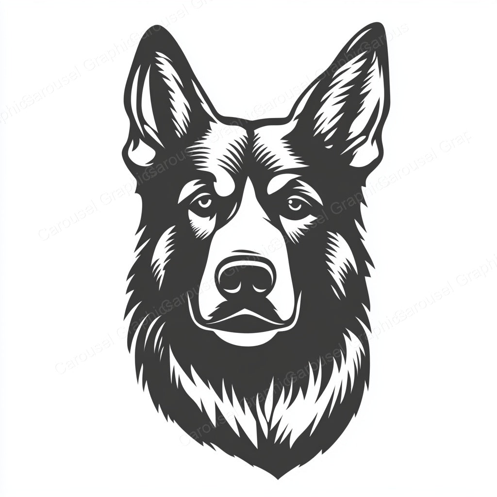 German Shepherd Vector Graphic preview