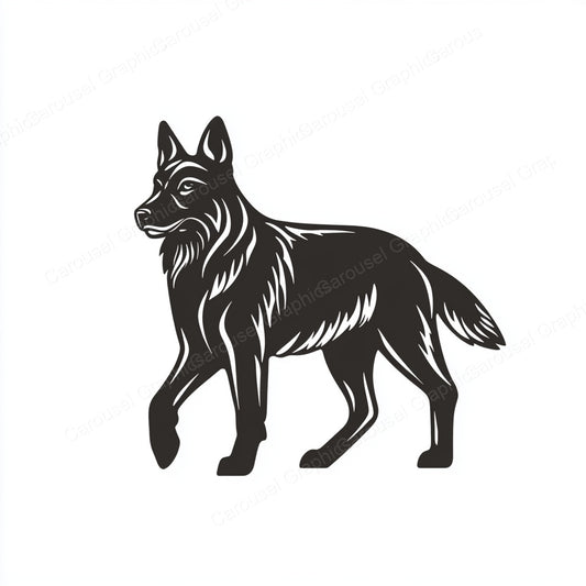 German Shepherd Vector Graphic preview