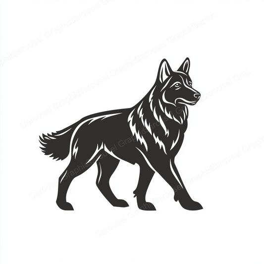 German Shepherd Vector Graphic preview