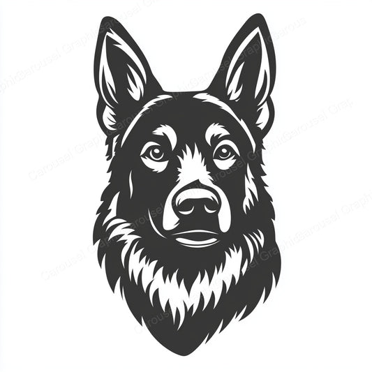 German Shepherd Vector Graphic preview