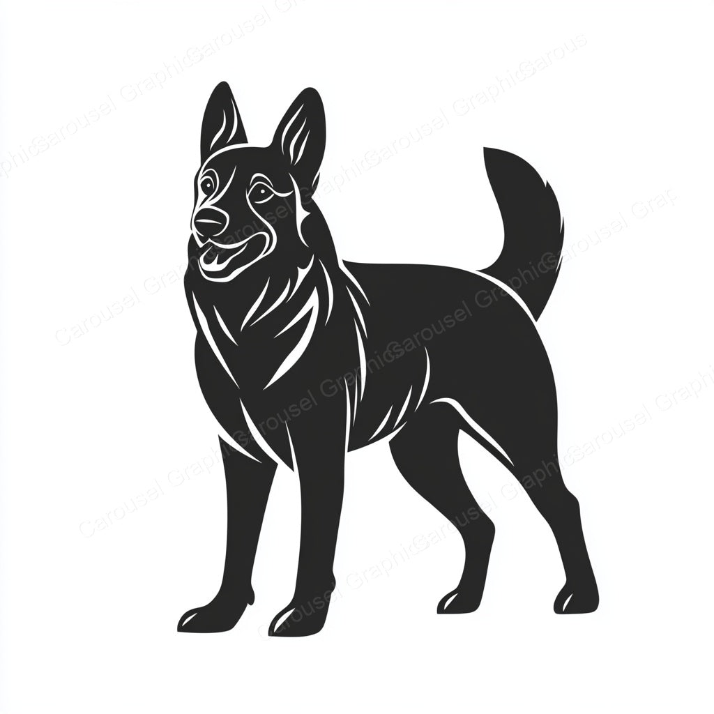 German Shepherd Vector Graphic preview