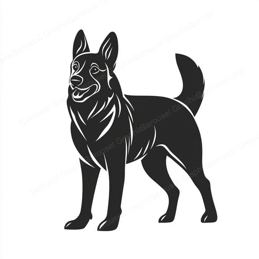 German Shepherd Vector Graphic preview