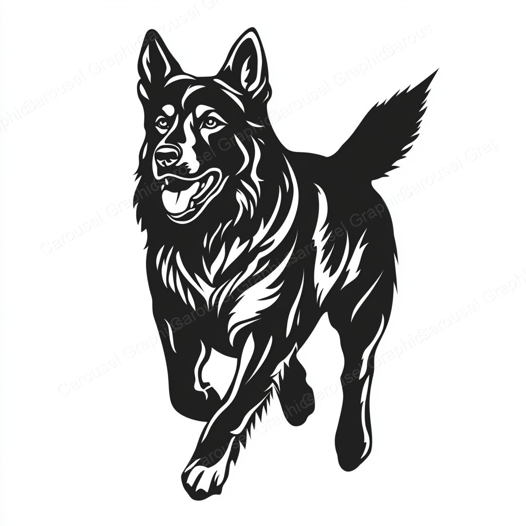 German Shepherd Vector Graphic preview