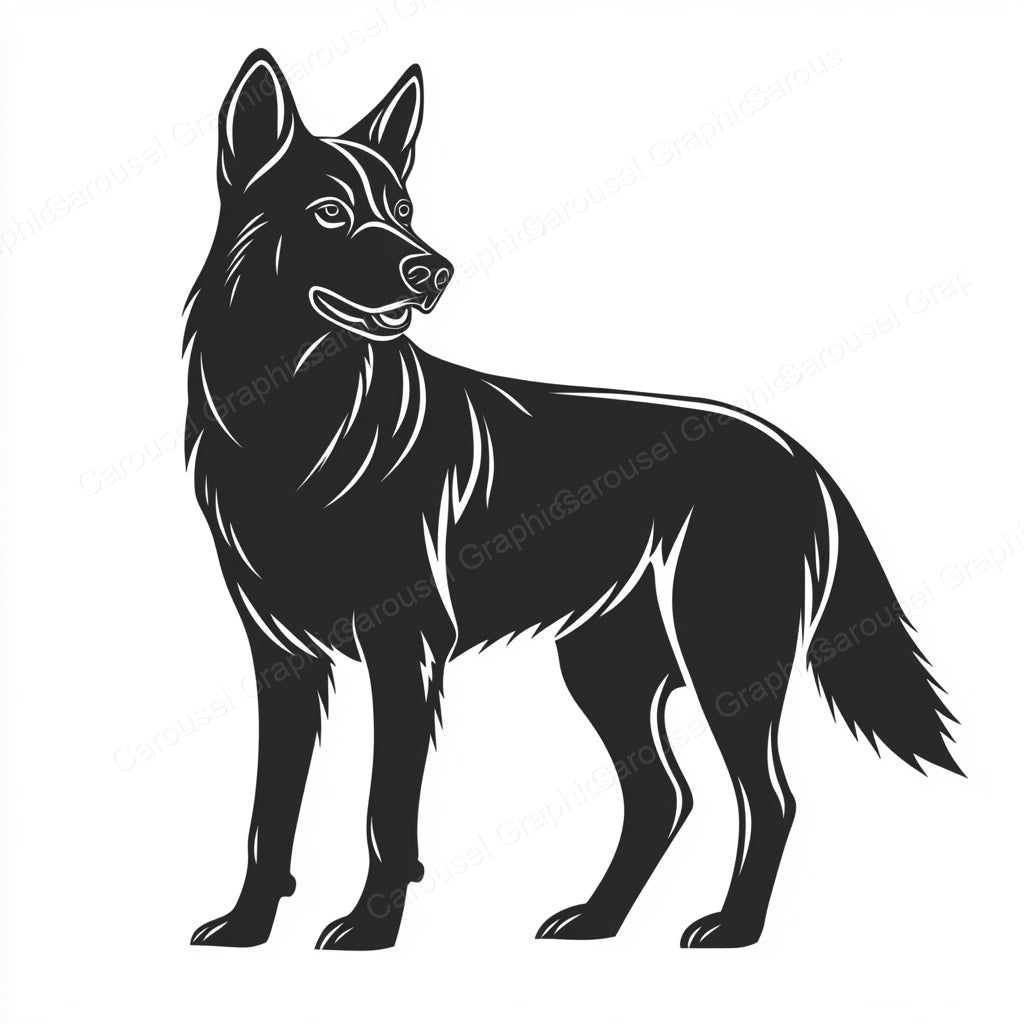 German Shepherd Vector Graphic preview