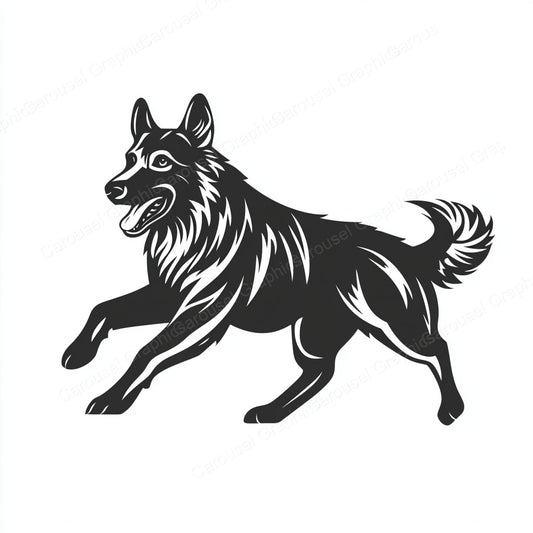 German Shepherd Vector Graphic preview