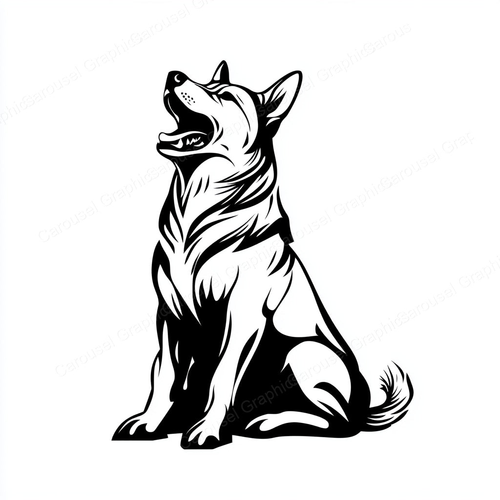 German Shepherd Vector Graphic preview